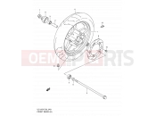 SUZUKI UC125U X (1999) Epicuro 49 - FRONT WHEEL (MODEL X)