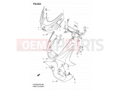SUZUKI UH125 K3 (2003) Burgman 36A - FRONT LEG SHIELD (MODEL K3)