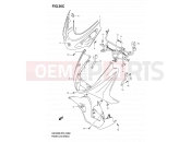 SUZUKI UH125 K5 (2005) Burgman 36C - FRONT LEG SHIELD (MODEL K5)