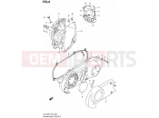 SUZUKI UH125 K9 (2009) Burgman (E02) 6 - CRANKCASE COVER