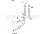 SUZUKI UH125 L0 (2010) Burgman (E19) 53 - REAR SWINGINGARM