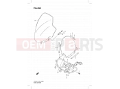 SUZUKI UH125 L1 (2011) Burgman (P19) 35B - WINDSCREEN (MODEL RACING P19)