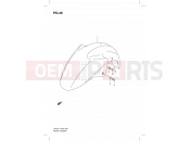 SUZUKI UH125 L1 (2011) Burgman (P19) 40 - FRONT FENDER