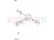 SUZUKI UZ50D L3 (2013) Lets (E27) 7 - CRANKSHAFT