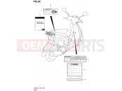 SUZUKI UZ50D L3 (2013) Lets (E27) 40 - LABEL