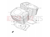 SUZUKI VL1500 Y (2000) Intruder LC 3 - CYLINDER (MODEL W/X/Y)