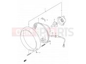 SUZUKI VL1500 Y (2000) Intruder LC 29 - HEADLAMP (MODEL W/X E02,E04,E17,E18,E22,E25,E34,P37)