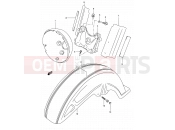 SUZUKI VL1500 Y (2000) Intruder LC 43A - FRONT FENDER (MODEL Y/K1)