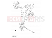 SUZUKI VL1500 K2 (2002) Intruder LC 51A - FRONT WHEEL (MODEL K2/K3/K4)