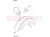 SUZUKI VL1500 / VL1500T K9 (2009) Boulevard C90 42C - FRONT FENDER (MODEL K9)