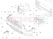 PIAGGIO-NUTZFAHRZEUGE Quargo 2007-2017 FRAME - PLASTIC PARTS - COACHWORK » FRONT COVERS - MUDFLAPS