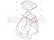 PIAGGIO-NUTZFAHRZEUGE Quargo 2007-2017 FRAME - PLASTIC PARTS - COACHWORK » ROOF PANEL