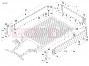 PIAGGIO-NUTZFAHRZEUGE Quargo 2007-2017 FRAME - PLASTIC PARTS - COACHWORK » DROPSIDES AND TAILBOARD