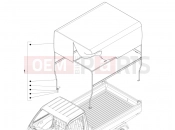 PIAGGIO-NUTZFAHRZEUGE Quargo 2007-2017 FRAME - PLASTIC PARTS - COACHWORK » KIT CURTAINSIDER (PICK-UP)