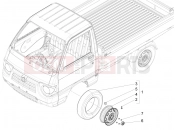 PIAGGIO-NUTZFAHRZEUGE Quargo 2007-2017 SUSPENSIONS - WHEELS » FRONT AND REAR WHEELS