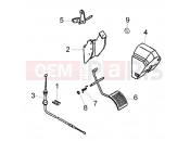 PIAGGIO HASZONGÉPJÁRMŰ Quargo QUARGO DIESEL 750CC 2004-2006 bowdenek » accelerator link