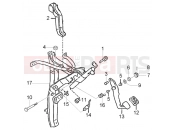 PIAGGIO HASZONGÉPJÁRMŰ Quargo QUARGO DIESEL 750CC 2004-2006 bowdenek » brake pedal