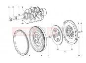 VÉHICULES COMMERCIAUX PIAGGIO Quargo QUARGO DIESEL 750CC 2004-2006 ENGINE » DRIVING SHAFT-FLYWHEEL-CLUTCH