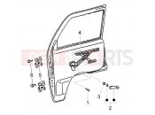 PIAGGIO HASZONGÉPJÁRMŰ Quargo QUARGO DIESEL 750CC 2004-2006 váz » front door window regulator