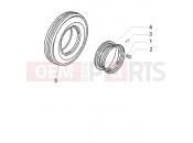 VÉHICULES COMMERCIAUX PIAGGIO Quargo QUARGO DIESEL 750CC 2004-2006 SUSPENSIONS-WHEELS » WHEEL RIM