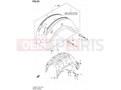 SUZUKI VL800 / VL800T L4 (2014) Intruder C800 / Boulevard C50 55 - REAR FENDER (VL800CL4 E24)