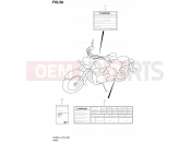 SUZUKI VL800 / VL800T L4 (2014) Intruder C800 / Boulevard C50 58 - LABEL (VL800L4 E24)