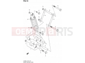 SUZUKI VL800 / VL800T L4 (2014) Intruder C800 / Boulevard C50 74 - REAR CUSHION LEVER