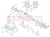 PIAGGIO-NUTZFAHRZEUGE Trackmaster 400 2006 ENGINE » CYLINDER-PISTSTON-WRIST PIN UNIT