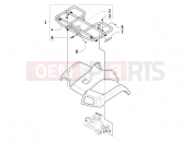 PIAGGIO-NUTZFAHRZEUGE Trackmaster 400 2006 FRAME - PLASTIC PARTS - COACHWORK » FRONT LUGGAGE RACK