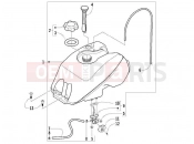 PIAGGIO-NUTZFAHRZEUGE Trackmaster 400 2006 FRAME - PLASTIC PARTS - COACHWORK » FUEL TANK