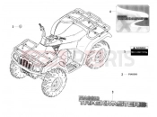 PIAGGIO-NUTZFAHRZEUGE Trackmaster 400 2006 FRAME - PLASTIC PARTS - COACHWORK » PLATES - EMBLEMS