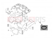 PIAGGIO-NUTZFAHRZEUGE Trackmaster 400 2006 FRAME - PLASTIC PARTS - COACHWORK » REAR COVER - SPLASH GUARD