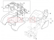 PIAGGIO-NUTZFAHRZEUGE Trackmaster 400 2006 FRAME - PLASTIC PARTS - COACHWORK » REAR LUGGAGE RACK