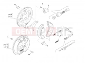 PIAGGIO-NUTZFAHRZEUGE Benzina/GPL/Metano Maxi Porter MAXXI Multitech E4 2010 - E5 2013 - E5+ 2014 BRAKING SYSTEM - TRANSMISSIONS » BRAKE JAW
