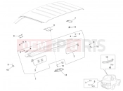 PIAGGIO-NUTZFAHRZEUGE Benzina/GPL/Metano Maxi Porter MAXXI Multitech E4 2010 - E5 2013 - E5+ 2014 FRAME - PLASTIC PARTS - COACHWORK » CAB COMPONENTS