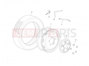 PIAGGIO-NUTZFAHRZEUGE Benzina/GPL/Metano Maxi Porter MAXXI Multitech E4 2010 - E5 2013 - E5+ 2014 SUSPENSIONS - WHEELS » FRONT AND REAR WHEELS