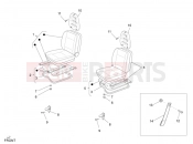 PIAGGIO-NUTZFAHRZEUGE Benzina/GPL/Metano Maxi Porter MAXXI Multitech E4 2010 - E5 2013 - E5+ 2014 FRAME - PLASTIC PARTS - COACHWORK » FRONT SEATS