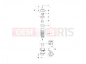PIAGGIO-NUTZFAHRZEUGE Benzina/GPL/Metano Maxi Porter MAXXI Multitech E4 2010 - E5 2013 - E5+ 2014 SUSPENSIONS - WHEELS » FRONT SUSPENSION - SHOCK ABSORBER/S
