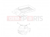 PIAGGIO-NUTZFAHRZEUGE Benzina/GPL/Metano Maxi Porter MAXXI Multitech E4 2010 - E5 2013 - E5+ 2014 FRAME - PLASTIC PARTS - COACHWORK » INSULATING PANELS – MOULDINGS