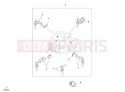 PIAGGIO-NUTZFAHRZEUGE Benzina/GPL/Metano Maxi Porter MAXXI Multitech E4 2010 - E5 2013 - E5+ 2014 FRAME - PLASTIC PARTS - COACHWORK » LOCKS