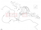 PIAGGIO-NUTZFAHRZEUGE Benzina/GPL/Metano Maxi Porter MAXXI Multitech E4 2010 - E5 2013 - E5+ 2014 BRAKING SYSTEM - TRANSMISSIONS » REAR BRAKES PIPES