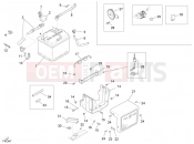 PIAGGIO-NUTZFAHRZEUGE Benzina/GPL/Metano Maxi Porter MAXXI Multitech E4 2010 - E5 2013 - E5+ 2014 ELECTRICAL SYSTEM » REMOTE CONTROL SWITCHES - BATTERY - HORN