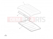 PIAGGIO-NUTZFAHRZEUGE Benzina/GPL/Metano Maxi Porter MAXXI Multitech E4 2010 - E5 2013 - E5+ 2014 FRAME - PLASTIC PARTS - COACHWORK » ROOF PANEL