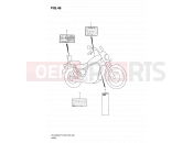 SUZUKI VS1400GLP T (1996) Intruder (E03,E28,E33) 46 - WARNING LABEL (MODEL T/V/W/X)
