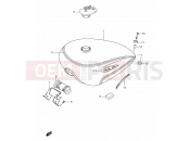 SUZUKI VS1400GLP K3 (2003) Intruder (E17,E22,E34) 38F - FUEL TANK (MODEL K3)