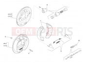 PIAGGIO-NUTZFAHRZEUGE Benzina/GPL/Metano Standard Porter Multitech E4 2010 - E5 2013 - E5+ 2014 BRAKING SYSTEM - TRANSMISSIONS » BRAKE JAW