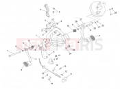 PIAGGIO-NUTZFAHRZEUGE Benzina/GPL/Metano Standard Porter Multitech E4 2010 - E5 2013 - E5+ 2014 BRAKING SYSTEM - TRANSMISSIONS » CONTROL PEDALS - LEVERS