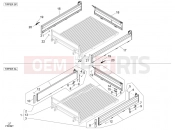 PIAGGIO-NUTZFAHRZEUGE Benzina/GPL/Metano Standard Porter Multitech E4 2010 - E5 2013 - E5+ 2014 FRAME - PLASTIC PARTS - COACHWORK » DROPSIDES AND TAILBOARD (TIPPER)