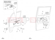 PIAGGIO-NUTZFAHRZEUGE Benzina/GPL/Metano Standard Porter Multitech E4 2010 - E5 2013 - E5+ 2014 FRAME - PLASTIC PARTS - COACHWORK » FRONT AND REAR WINDOW LIFT REGULATOR
