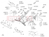 PIAGGIO-NUTZFAHRZEUGE Benzina/GPL/Metano Standard Porter Multitech E4 2010 - E5 2013 - E5+ 2014 FRAME - PLASTIC PARTS - COACHWORK » FRONT CHASSIS/BODY